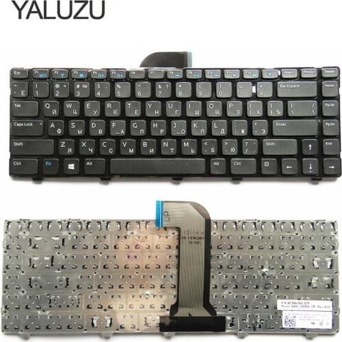 YALUZU russian Laptop Keyboard for Dell Inspiron 3421 14R-2158 V2421 15Z 5523 14(3421) 14R(5421) N5421 RU layout black keyboard