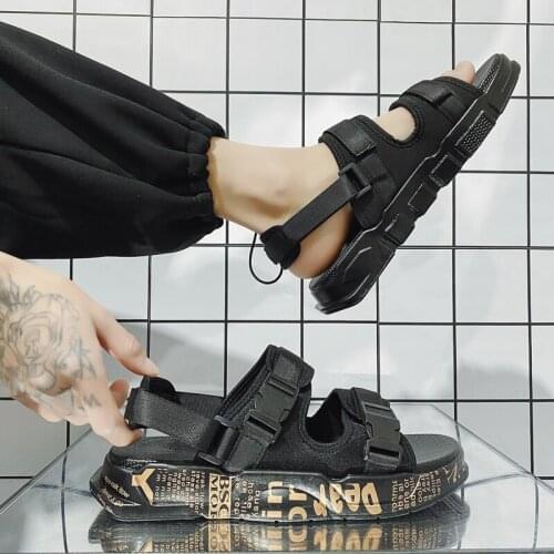 Summer Outdoor Casual Men Platform Sandal Breathable Comfort Non-slip Man Roman Beach Sandals Mens Flip Flops hommes sandales