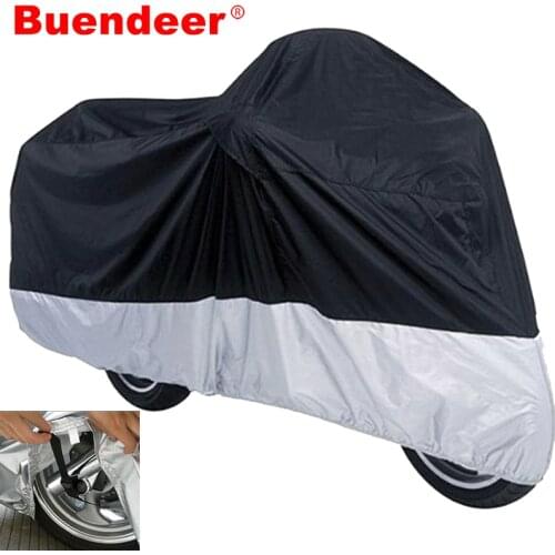 Buendeer All Size XXXL/XXL/XL/L/M Waterproof Motorcycle Cover Motorbike Motor Scooter Outdoor UV Dust Resistant Protector Hood
