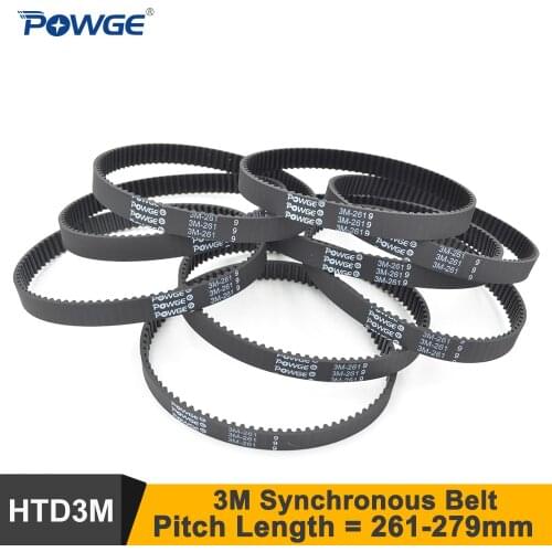 5pcs 291 294 297 HTD 3M Timing Belt Width 6/9/15mm Perimeter 291 294 297mm Teeth 97 98 99 3M Rubber Closed-Loop Belt 294-3M