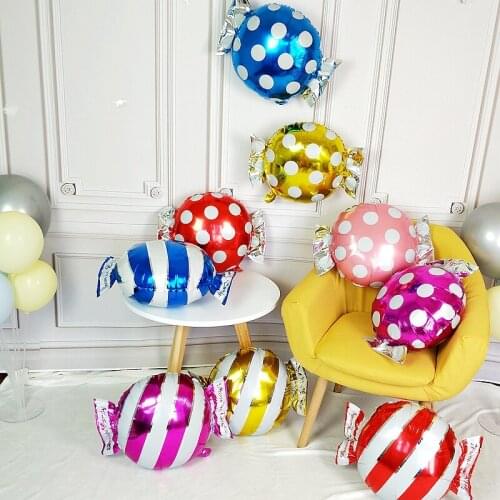 1/2/3Pcs 18 inch Round Lollipop Foil Inflatable Balloons Candy Foil Ballon For Wedding Kids Birthday Party Decoration Supplies