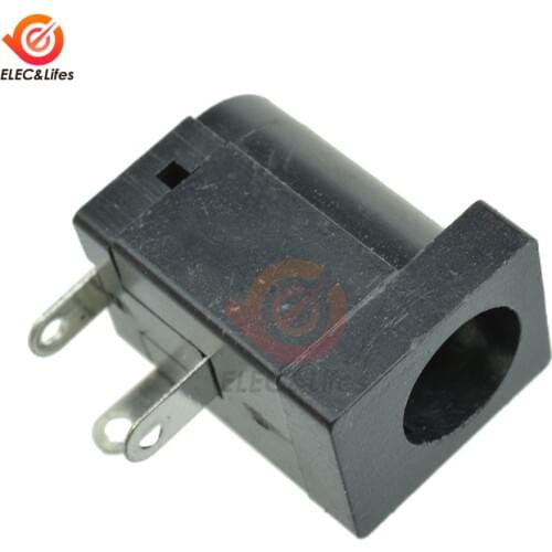 10Pcs 5.5x2.1mm DC Power Socket Male and Female Plug Jack Socket DC Connector Supply Barrel-Type Right Angle PCB Mount Terminals