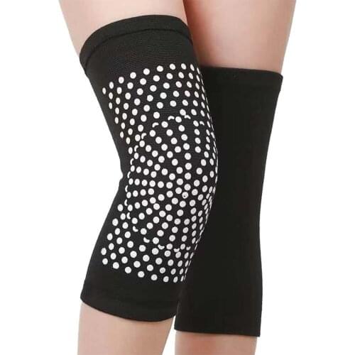 2Pcs Self Heating Knee Pads Sleeve Dot Matrix Heating Kneepad Tourmaline Knee Support For Arthritis Joint Pain Relief Recovery