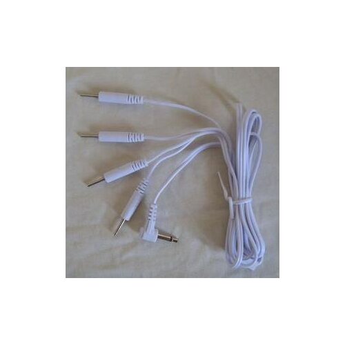200pcs 4 in 1 pin DC head 3.5mm electrode wire/cable Jack plug 3.5mm cord snap for Electrotherapy Tens EMS Lead Wires