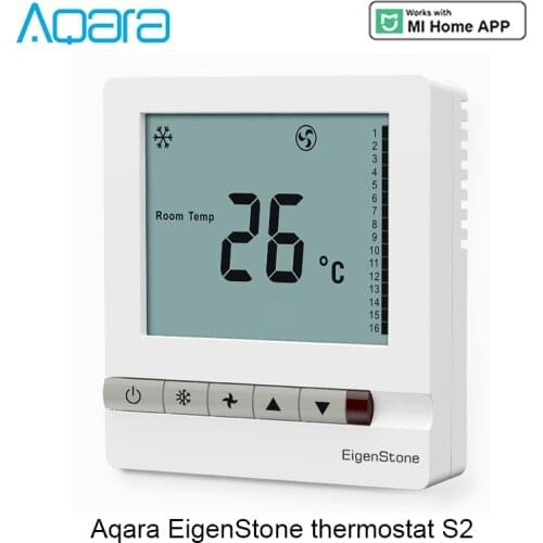 2020 Aqara S2 Thermostat EigenStone Air conditioner Central Temperature Control Cool Heat Work For Mi Gateway For Mijia Home