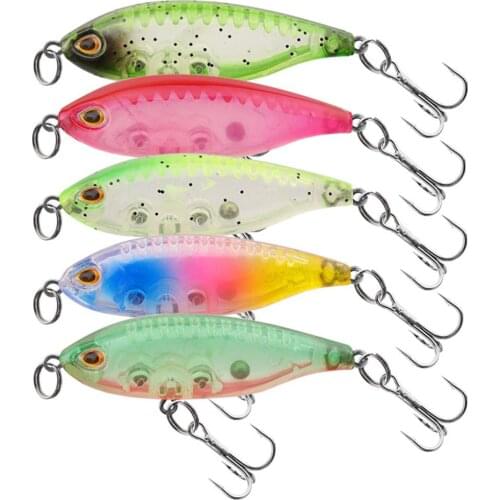 4.5cm 3.3g Fishing Lure Floating Simulation Pencil Lure Bait With Ringing Beads Outdoor Sports Fishing Accessories Hard Bait