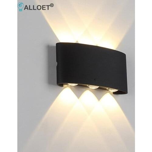 4/8/10W Modern LED Wall Lamp Warm White Bedroom Home Decoration Outdoor Waterproof Garden Courtyard Porch Wall Light Stairs Lamp