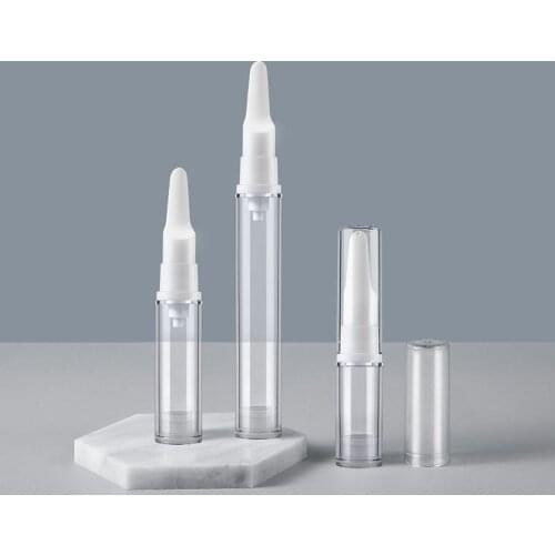 10/30/50pcs 5/10/15ml Airless Eye Cream Pump Bottles Empty Refillable Eye Serum Vacuum Bottles Cosmetic Cream Lotion Storage