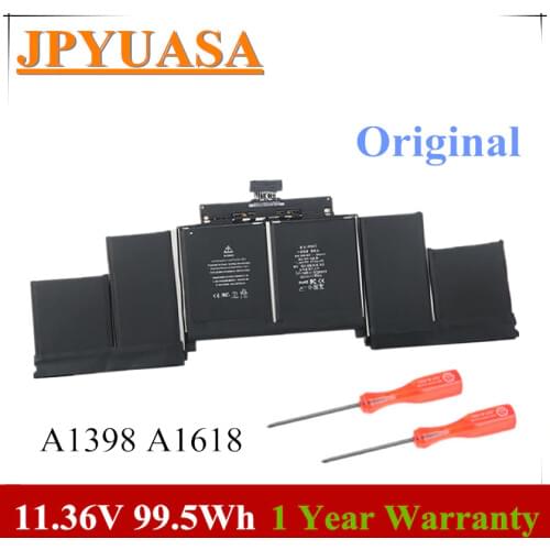 7XINbox 11.36V 99.5Wh Original A1398 A1618 Laptop Battery For MacBook Pro Retina 15'' 15.4" 2015 020-00079 MJLQ2LL/A MJLT2LL/A