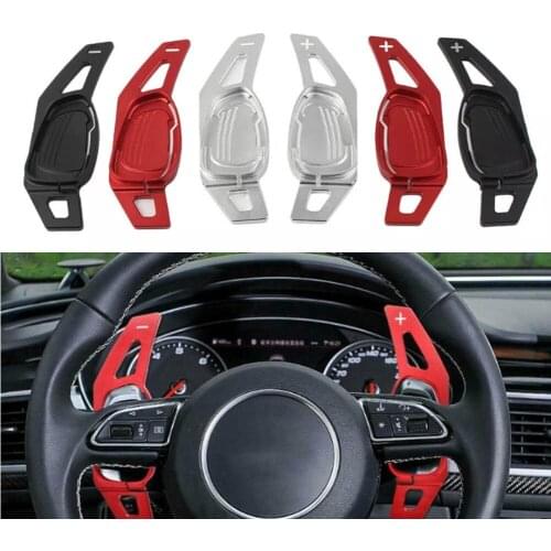Aluminum Car Gear Shifter Steering Wheel Shift Paddle DSG Extension For Audi A5 S3 S5 S6 SQ5 RS3 RS6 RS7