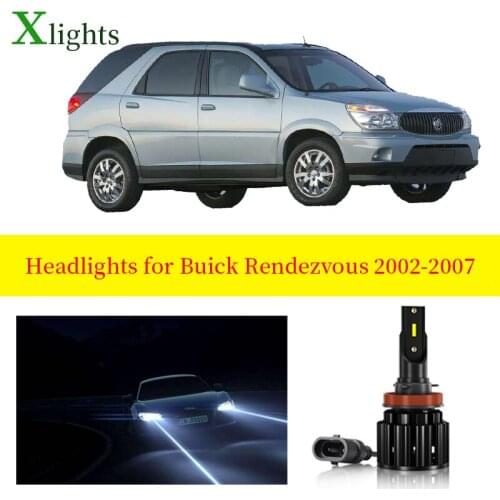 Xlights Car Bulb For Buick Rendezvous 2002 2003 2004 2005 2006 2007 Led Headlight Low High Beam Lamp 6000k 12V Accessories Part