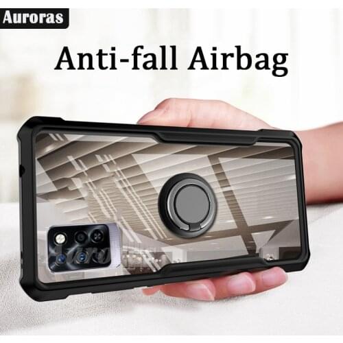 Auroras For Infinix Note10 Pro Case Official Original Shockproof Clear With Ring Soft Frame Cover For Infinix Note 10 Pro Case