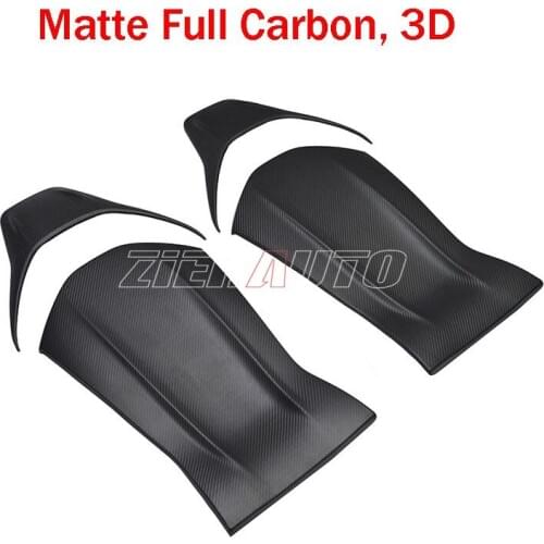 Carbon Fiber Seat Cover for Mercedes-Benz AMG A45 CLA45 GLA45 C63 W205 Matte Full Carbon 3D Surface Seat Back Interior Trims