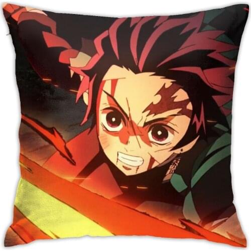 Demon Slayer Cushion Decorative Pillows Home Decor Throw Pillow Decorativas Para demon slayer figure cosplay Sofa Pillow Case