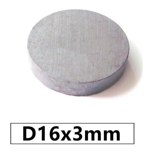 50pcs/lot Y30 Disc Ferrite Magnet 16*3 Permanent magnet 16x3 Black Round Speaker magnet 16 x 3