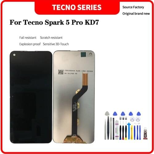 For infinix Tecno Spark 5 Pro KD7 LCD Display Touch Screen Digitizer Assembly For Tecno Spark 5 Pro KD7 lcd Replacement