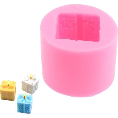 Candle Mould Silicone Candle Mould DIY Christmas Box Soap Aroma Mold 3D Soap Mould Craft Resin Molds Decorating Tool Crafts Moul