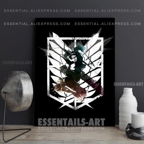 Shingeki no Kyojin Scouting Legion Attack on Titan Poster Canvas Wall Art Painting Decor Pictures Bedroom Home Decoration Prints