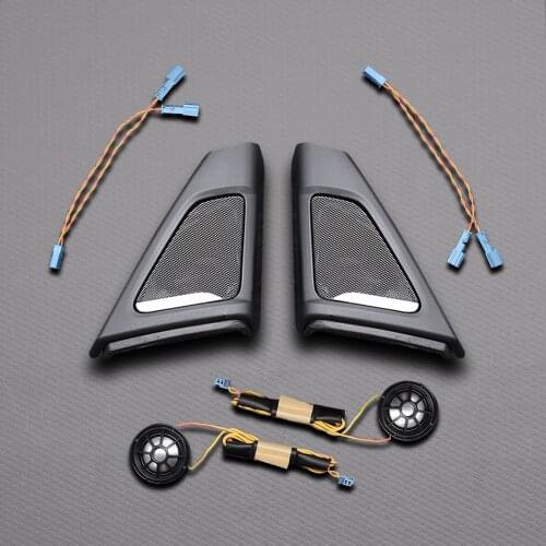 Car Tweeter Cover Trim Kit For BMW F10 F11 5 Series Front Rear Door Speaker Audio Loudspeaker Original Upgrade Suit Modification