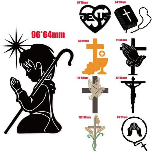 Religion Pray Cross Metal Cutting Dies Stencils for DIY Scrapbooking/photo album Decorative Embossing DIY Paper Cards