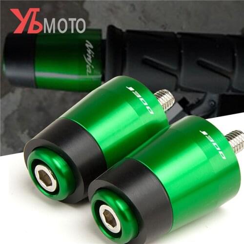 Motorcycles CNC Handlebar Grips Handle Bar Ends plug Anti Vibration For KAWASAKI J300 2017 2018 2019 2020