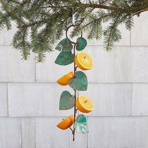 New Small Bird Feeder Food Interspersed Hanging Feeder Fruit Feeder Outdoor Garden Bird Feeder Pet Bird Food Feeder Bird Supplie