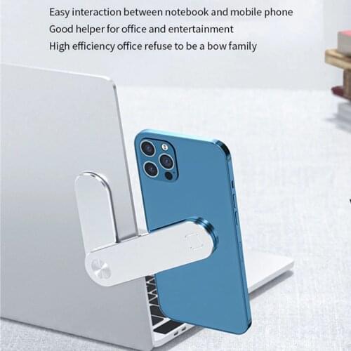 Lovebay NEW Laptop Mobile Phone Portable Holder 2 In 1 Magnetic Smart Folding Phone Holder Side Mount Screen Universal Stand