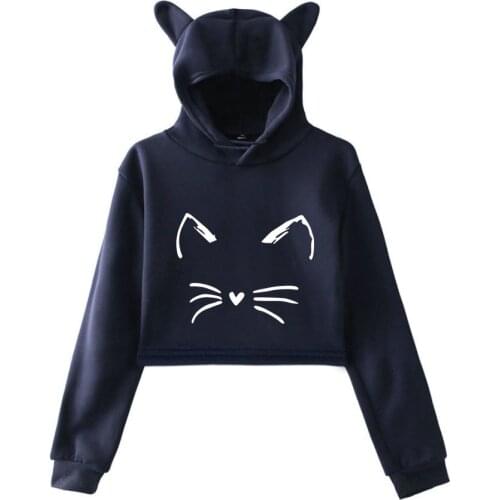 Hot Woman Autumn Hoodi Sweatshirt Kawaii Hoodie Fashion Lumbar Print Pullover Sweatshirts Hoodies With Hoodi Larg Size SW41