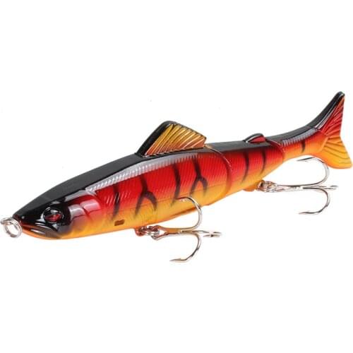 1pcs Fishing Lure 13cm 21.4g Multi Jointed Sections Crankbait Artificial Hard Bait Bass Trolling Pike Carp Minnow Fishing Tools