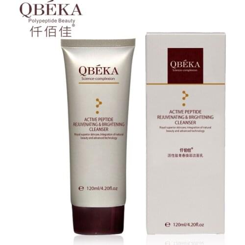 QBEKA Active Peptide Rejuvenating Effective Whitening Moisturizing Facial Cleanser Pore Refreshing Purifying Cleanser