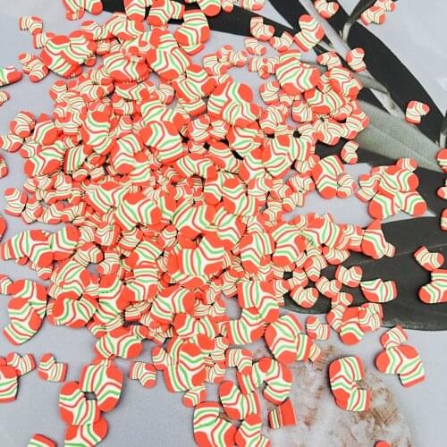 Christmas Hat Santa Sock Slices Sequins Supplies Nails Art Polymer Clear Clay Acessories DIY Scrapbook Shakes Handmade Card