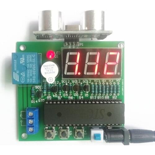 Alarm Design of Reversing Radar Based on Relay 51 Single Chip Microcomputer Ultrasonic Water Level Ranging Ultrasonic Ranging