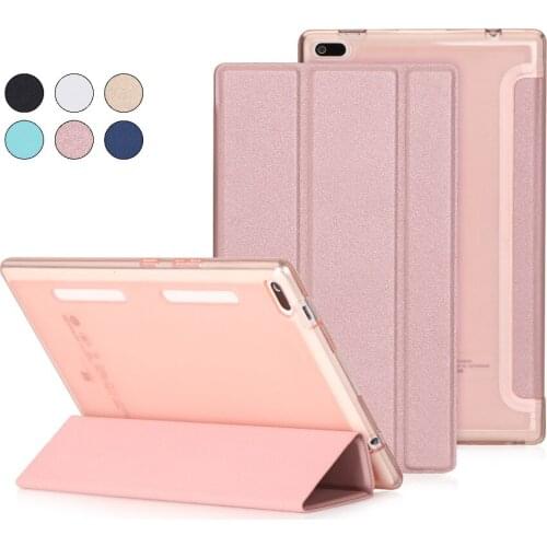 Super Thin Slim Lightweight 3-Fold Folio Stand PU Leather Cover Magnet Smart Case For Lenovo Tab4 8 TB-8504F TB-8504N 8" Tablet