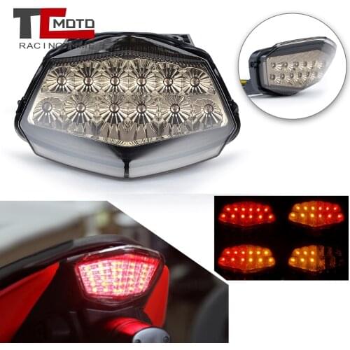 LED Tail Brake Light For KAWASAKI Ninja 250 250R EX250 2008-2012 Motorcycle Rear Tail Light Integrated Taillight Blinker Lamp