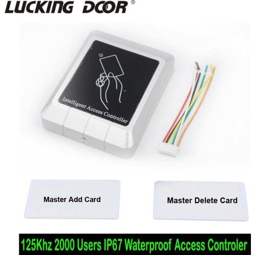 Waterproof IP67 125khz RFID Intelligent access controller 125khz EM/ID key-chain card Door Access Control System 2000 users