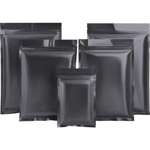 High Quality Smell Proof Plastic Mylar Bags Ziplock Bags Flat Bottom Tear Notch Pouches 100 X Aluminum Foil Mylar Packaging Bags