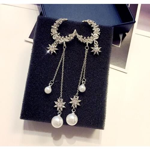 Show face thin earrings Korea Joker tassel pendant super fairy earrings long temperament earrings women