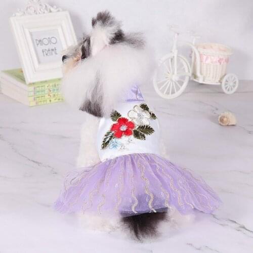 1PC Summer Dog Printing Dress Dog Clothes For Small Dog Party Birthday Wedding Dress Puppy Costume Spring Chihuahua Pet Clothes