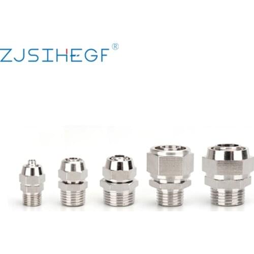 100pcs/Pack Free Shipping PC Pneumatic Fittings Quick Connector Air Tube Lock Nut Type For 6mm 8mm 10mm Pipe