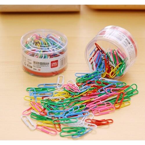2.9CM Rainbow Colored Paper Clip Bookmarks Metal Clips Memo Clip Bookmarks Stationary Office Accessories School Supplies