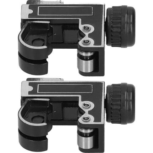 New 2 Pieces Of Portable Copper Aluminum Pipe Cutting Tools, Adjustable 3-28Mm Zinc Alloy Pipe Cutting Machine