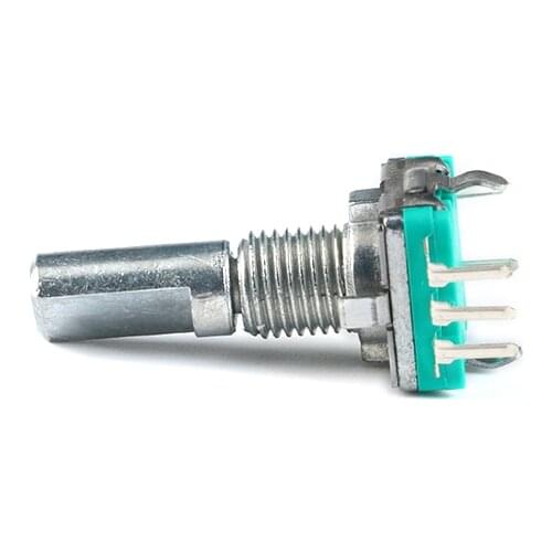 2PCS/Lot D Shaft 20 Position Rotary encoder,code switch EC11 Audio Encoder Coding,with switch 5Pin handle length 20mm