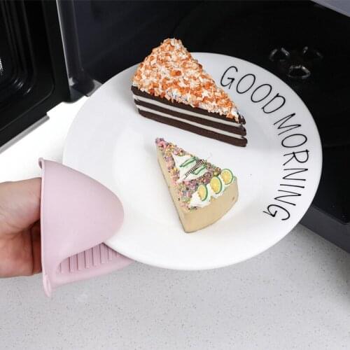 2pcs Silicone Anti-Scald Gloves Bowl Chuck Clip Thickened Kitchen Insulation Tray Clamp Bowl Baking Oven Insulation Cover