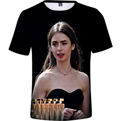 2021 Emily in Paris T-shirt 3D Unisex O-neck T-shirt Harajuku Summer Short-sleeved Casual Streetwear American TV Show Clothing
