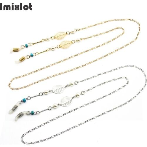 Vintage Hollow Leaf Eyeglasses Chains for Women Metal Sunglasses Reading Glasses Cords Holder Strap Lanyards Eyewear Necklace