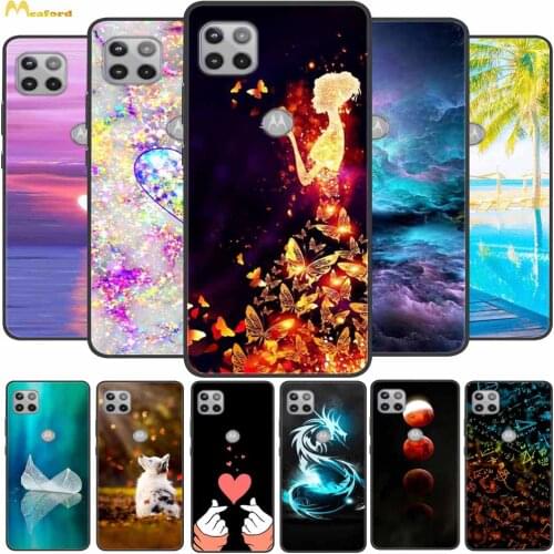 For Motorola One 5G Ace Case Silicone Soft Phone Cover Capa For Moto One ZOOM Cases One Pro Black TPU Bumper Protective Shell