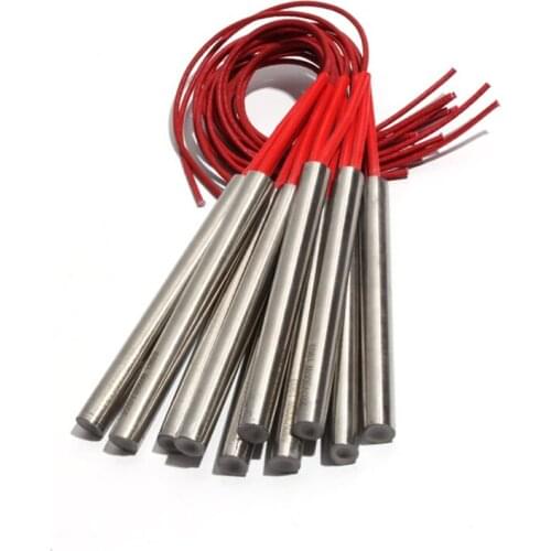 5PCS 17mm 80~95mm 201SUS Cylindrical Heating Tube Single Head Dual Heater Electric Mould 340W/350W/360W/380W/400W