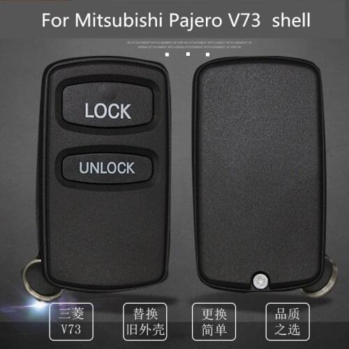 For Mitsubishi Pajero V73 key V73 key shell modified folding Pajero V73 key embryo V73 key set key package