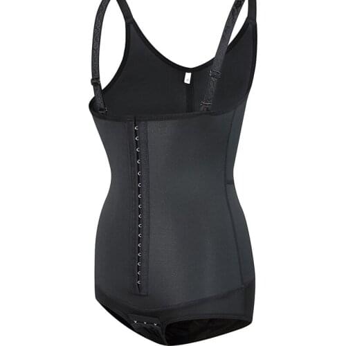 Women Corset Girdle Sauna Sweat Waist Trainer Slim Corrective Underwear Bodysuit Body Shaper Waisted Workout Plus Size Shapewear