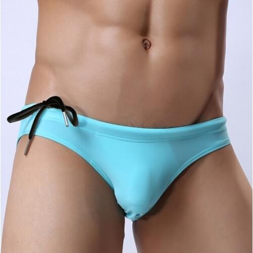 BRAVE PERSON Brand Swimwear Mens Briefs Swimsuit Beach Swim Bathing Suit for Men Swimming Pool Nylon Bikini Underwear Low Rise